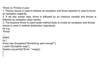 8.Exception handling latest(MB).ppt . | PPT