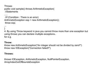 8.Exception handling latest(MB).ppt . | PPT