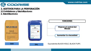 Aditivos de perforacion civil ingenieria | PPTX