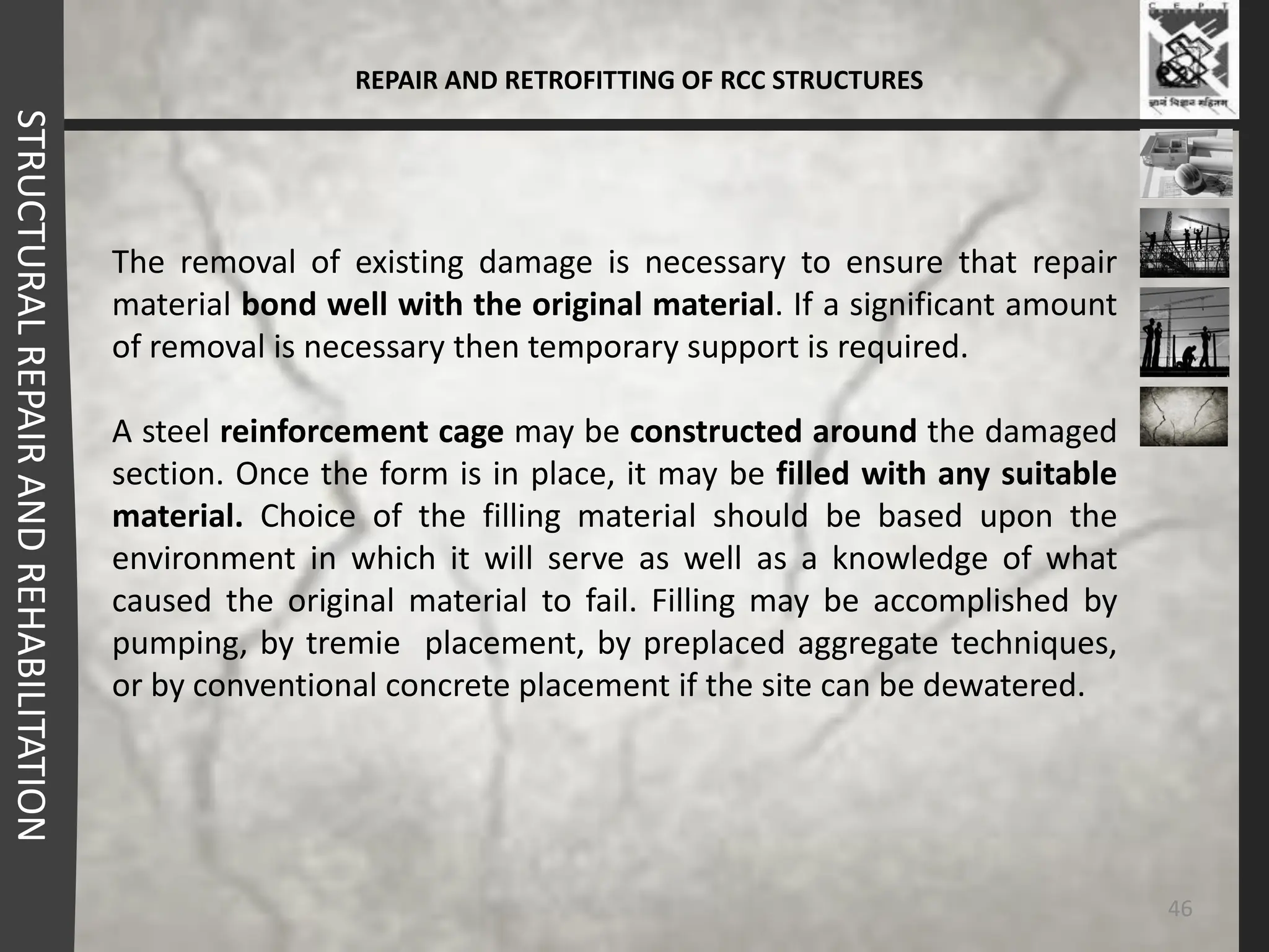 repair , retrofitting and strengthening of concrete structures | PDF