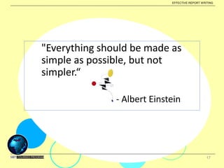 Simple Effective What makes a report effectively _ Training