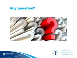 Any question?
 
