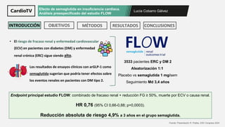 Semaglutida en IC. Análisis preespecificado del estudio FLOW