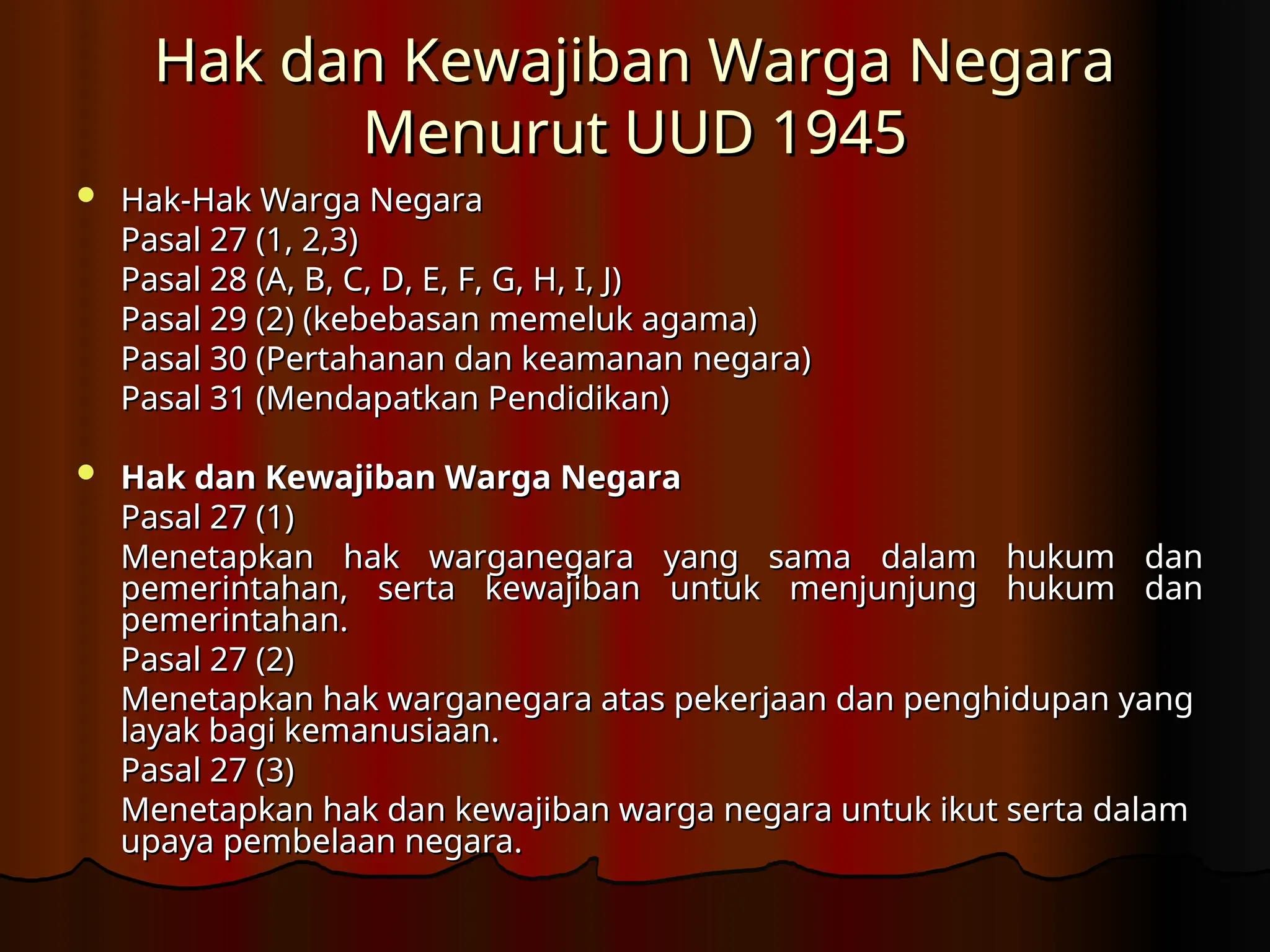 Hak dan Kewajiban Warga Negara Kelas 9 ppt hak-dan-kewajiban-warga-negara-kelas-9-ppt
