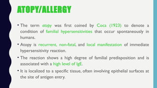hypersensitivity of chemical reaction in microbiologyy | PPTX