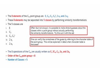8. POINT GROUPS (PART ONE) Sn, Cnv, Cnh and Cn POINT GROUPS.pptx