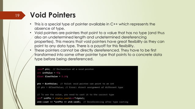 Introduction to pointers in c plus plus . | PPT
