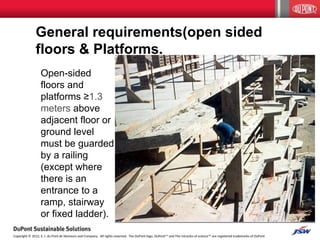 Open Sided Platform Work at Height.ppt for safety precautions | PPT