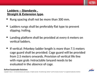 6 Rung Spacing Work at Height.ppt for safety precautions | PPT