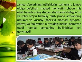 Jamoa bil ishlash Jamoa bil ishlash Jamoa bil ishlash | PPTX