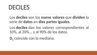 Deciles Vector 8. Medidas Tend No Central_Cuartiles, Deciles, Percentiles.pptx