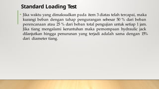 MATERI KULIAH LOADING TES PADA MATA KULIAH METODE PELAKSANAAN ...