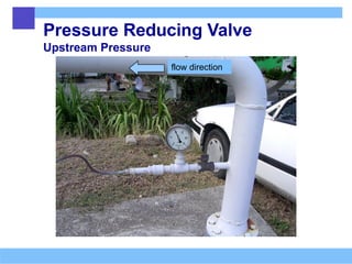 Pressure Reducing Valve
Upstream Pressure
flow direction
 