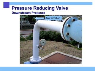 Pressure Reducing Valve
Downstream Pressure
flow direction
 