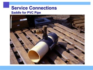 Service Connections
Saddle for PVC Pipe
 