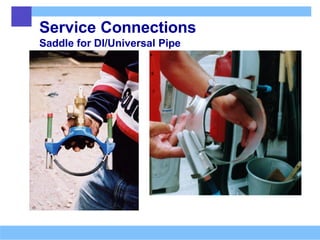 Service Connections
Saddle for DI/Universal Pipe
 