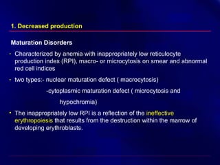 anemia classification and its pathophysiology | PPT