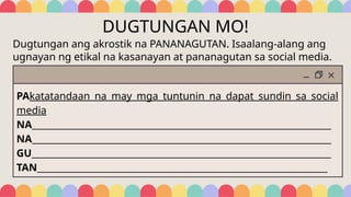 Dugtungan 8. FILIPINO8-Q1-ARALIN8-PAGBABAHAGI NG SANAYSAY (1).pptx