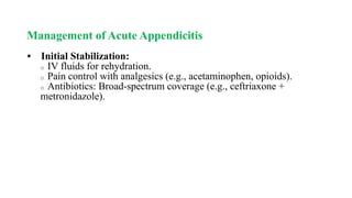 Appendectomy procedure for C4 medicine student lecture note | PPTX