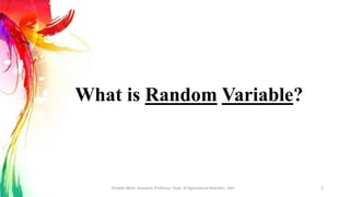 Probability Random Variables Overview Comprehensive Overview of Random Variables, Expectation, and ...