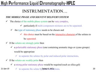 Comprehensive Overview of High Performance Liquid Chromatography (HPLC ...