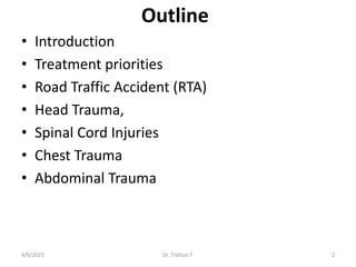 Comprehensive Overview of Trauma Management and Injury Treatment | PDF