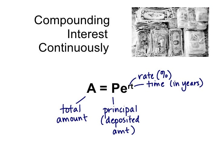 8.2 Notes HalfLife, Compounding Continuously