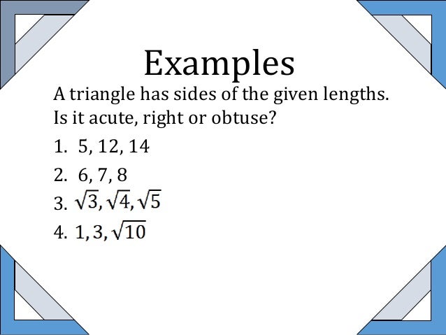 8 3 Converse Of Pythagorean Theorem 8 3 Converse Of Pythagorean Theorem