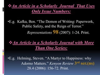 Title of the article (in quotation mark)