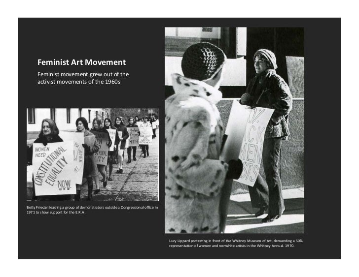 an overview of the history of the feminist art movement and the concept of feminist art Throughout the history of art, decoration and domestic handicrafts have been regarded as women’s work movement, feminist artists in particular sought. an overview of the history of the feminist art movement and the concept of feminist art Throughout the history of art, decoration and domestic handicrafts have been regarded as women’s work movement, feminist artists in particular sought.