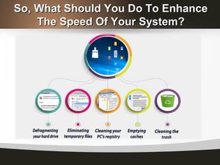 So, What Should You Do To EnhanceSo, What Should You Do To Enhance
The Speed Of Your System?The Speed Of Your System?
 