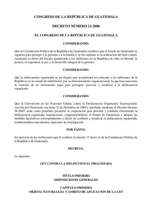 8.4 ley contra la delincuencia organizada