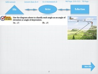GEO Lesson    Lesson Quiz 8-4   8-4 Homework D   NB Page 310-313 TB Page



       CIOs                       Notes                   Reﬂections




                                                                    More CIOs

                                     3
 