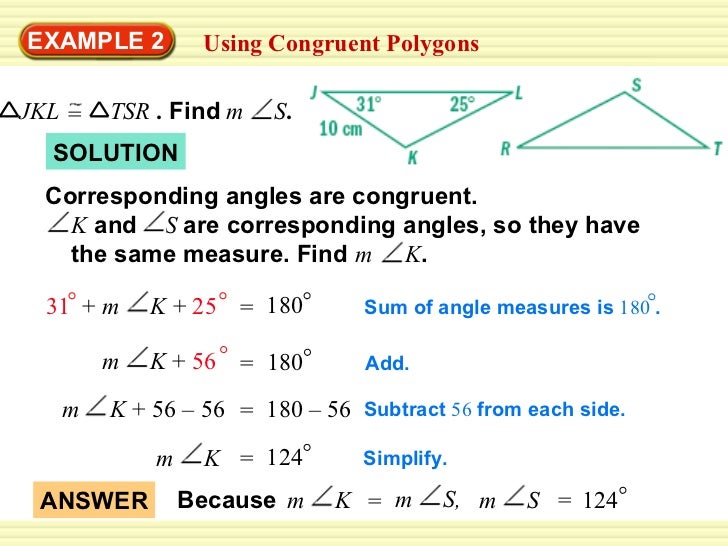 8 5 congruent polygons 1 congruent polygons