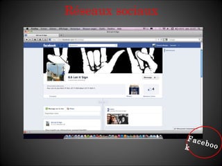 Réseaux sociaux Facebook 
