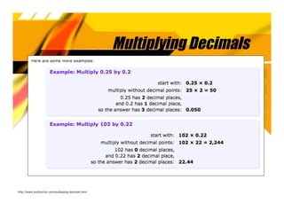 Multiplying Decimals




http://www.mathsisfun.com/multiplying-decimals.html
 