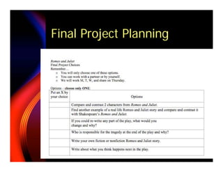 Final Project Planning
 