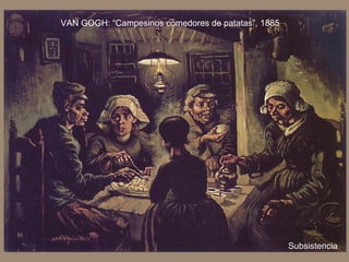 VAN GOGH: “Campesinos comedores de patatas”, 1885




                                                    Subsistencia
 