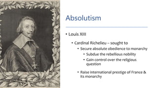 Cardinal Absolute 8. Absolute Monarchy | PPTX
