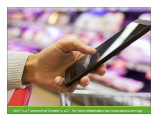 AGx™ is a Trademark of Centricity, LLC – For More Information visit www.aprecs.com/agx
 