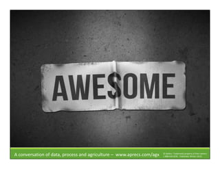 A conversation of data, process and agriculture – www.aprecs.com/agx © ApRecs. Trademarks property of their owners.
1-888-610-4230 - Published: Winter 14/15
 