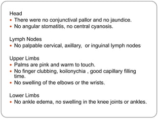 Systemic Examination