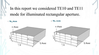 Rectangular Te10 Animation Apperture and Horn Antenna | PPTX