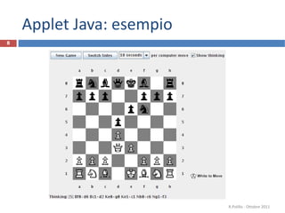 Applet Java: esempio R.Polillo - Ottobre 2011 
