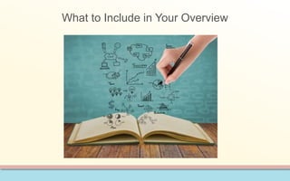 8. Are you ready to write the overview for your study? | PPTX