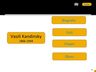 Biografia Estil Obres Vasili Kandinsky 1866-1944 Etapes 