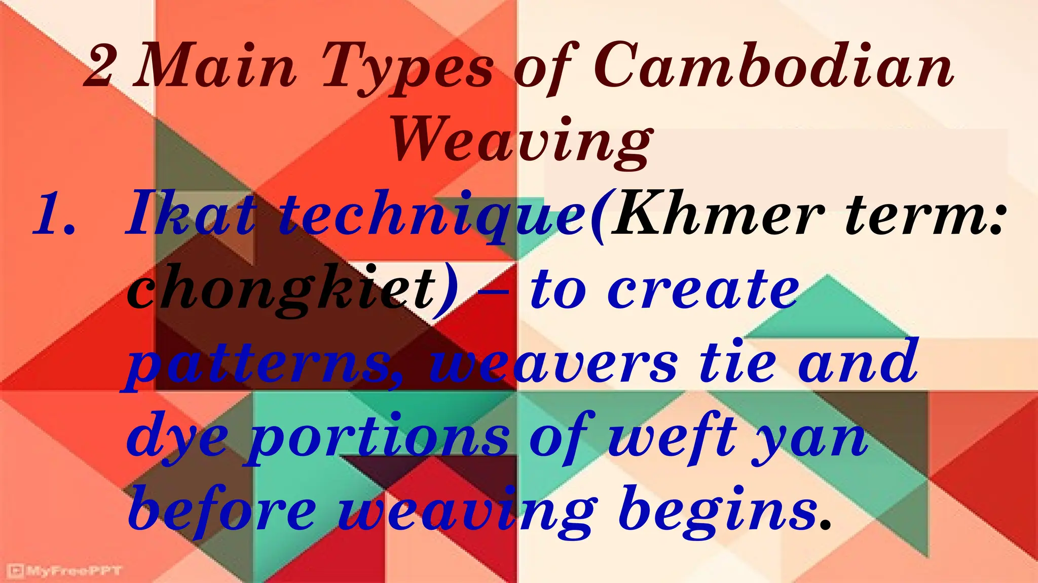 Grade 8-Arts- Fabric Design of Southeast Asia | PPTX
