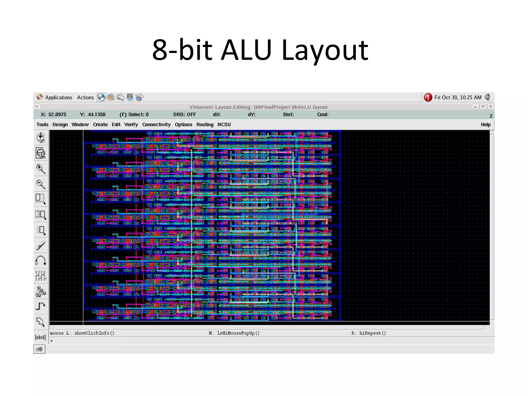 8-bit ALU Layout