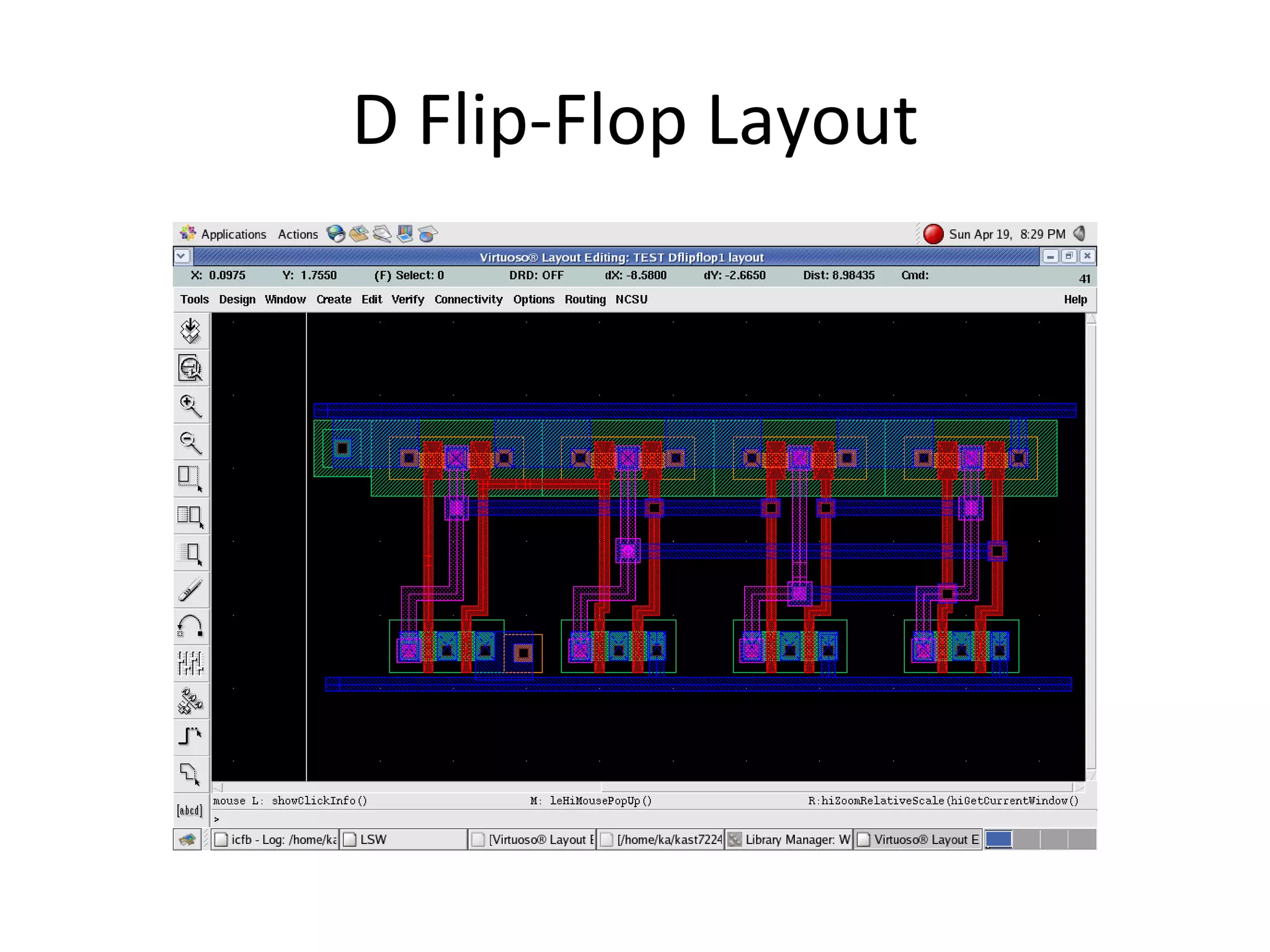D Flip-Flop Layout