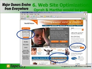 6. Web Site Optimization: Oprah & Martha would be proud 